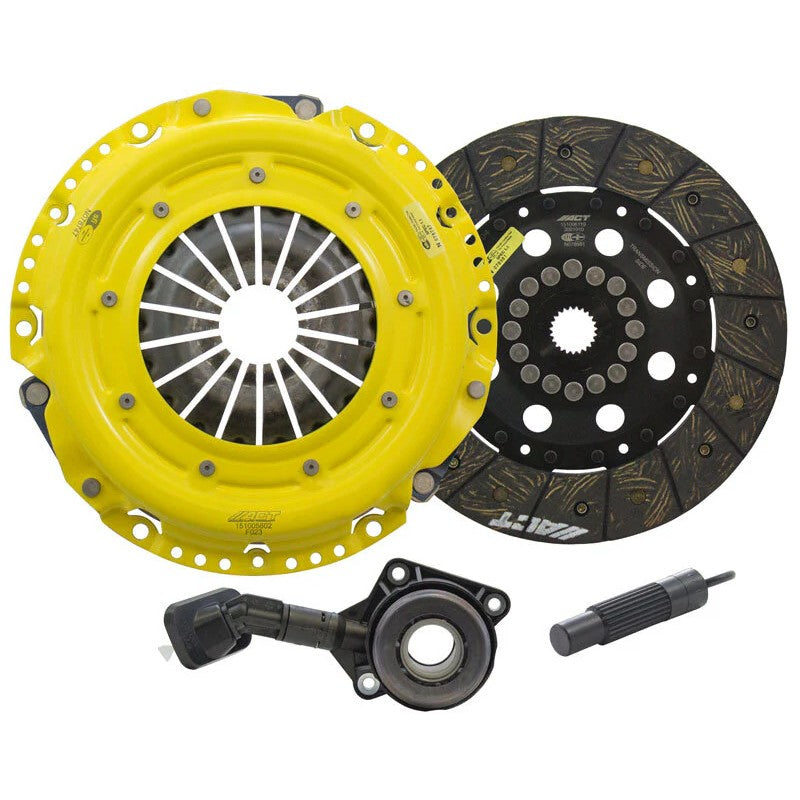 ACT FF2-HDSD clutch kit with Heavy Duty pressure plate and Performance Street rigid-hub disc.