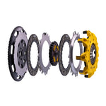ACT Mod-Twin 225 HD Sprung Street clutch kit with flywheel, pressure plate, and dual friction discs for Nissan Skyline GT-R R32