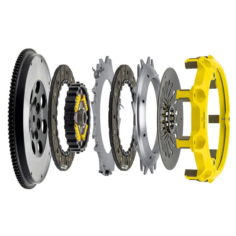 ACT T1S-M01 Mod-Twin HD clutch kit including flywheel, pressure plate, and sprung Mono-Drive hub for Mitsubishi Evo 8/9.