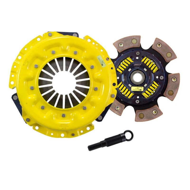 ACT Heavy Duty pressure plate and 6-pad spring-centered race clutch disc kit with ceramic friction pads