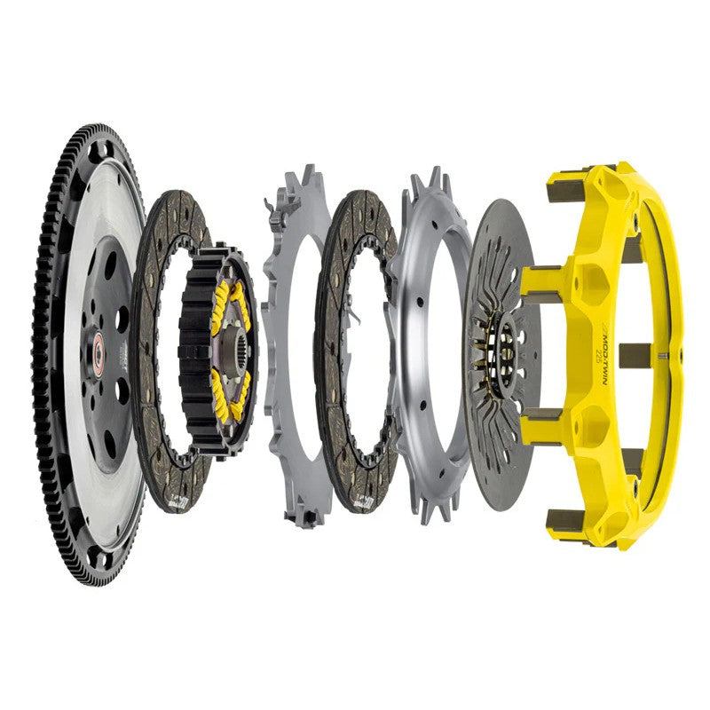 ACT Mod-Twin HD Street Kit T1S-S05 with dual organic friction plates and CNC-machined flywheel for Subaru WRX STI.