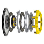 ACT Mod-Twin 225 XT clutch kit including flywheel, pressure plate, and dual discs for 2004-2021 Subaru WRX STI.