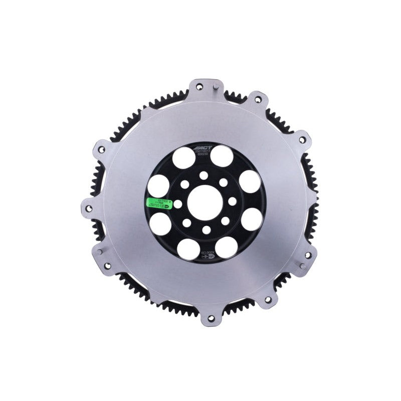 ACT XACT Prolite one-piece forged steel flywheel with induction-hardened ring gear for race applications.