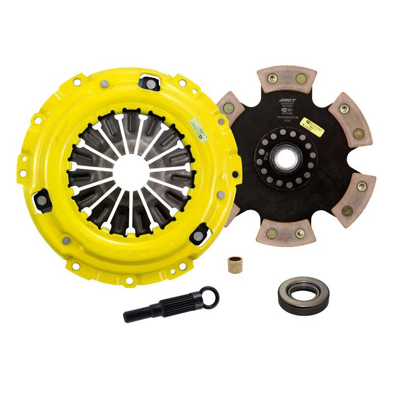 ACT NS1-XTR6 Xtreme pressure plate and 6-pad rigid ceramic race clutch disc set.