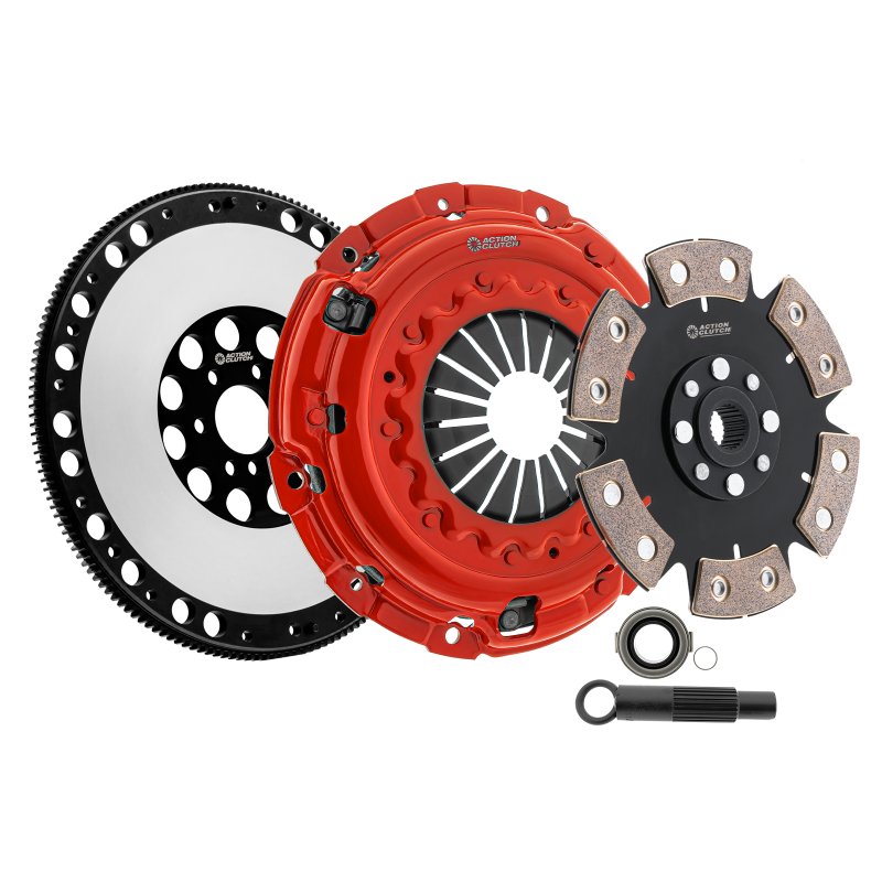 Action Clutch Stage 4 (1MD) unsprung ceramic clutch kit with pressure plate and lightened flywheel for Honda Accord