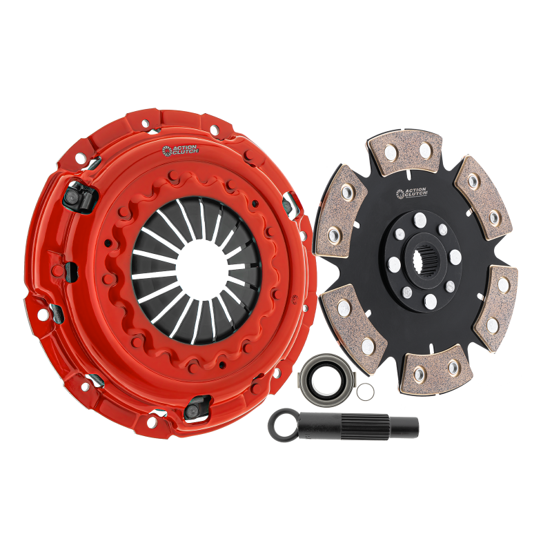 Action Clutch Stage 4 1MD clutch kit with unsprung MIBA ceramic disc and heavy-duty pressure plate for Honda Civic Si.