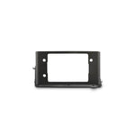 Satin black powder coated steel Adaptive Cruise Control relocation bracket for Ford F-Series and Ranger trucks.