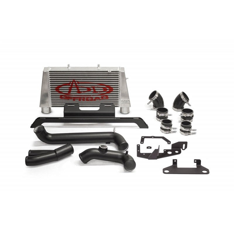 Addictive Desert Designs aFe intercooler upgrade kit with 18-core assembly and steel mounting beam for Ford Raptor