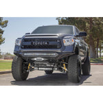Hammer Black ADD Stealth Fighter front winch bumper with parking sensor cutouts for 2014-2021 Toyota Tundra.