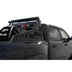 Hammer Black Addictive Desert Designs Race Series Chase Rack with motorized light bar mount on a Ram 1500 TRX.