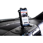 Black hammer powder-coated steel digital device dash mount for 2019-2024 Ram 1500 trucks.