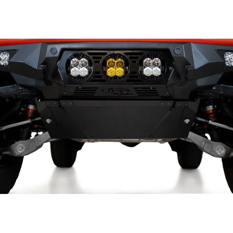 Addictive Desert Designs Rock Fighter satin black 3/16 inch aluminum skid plate for 2022-2025 Ford Bronco Raptor