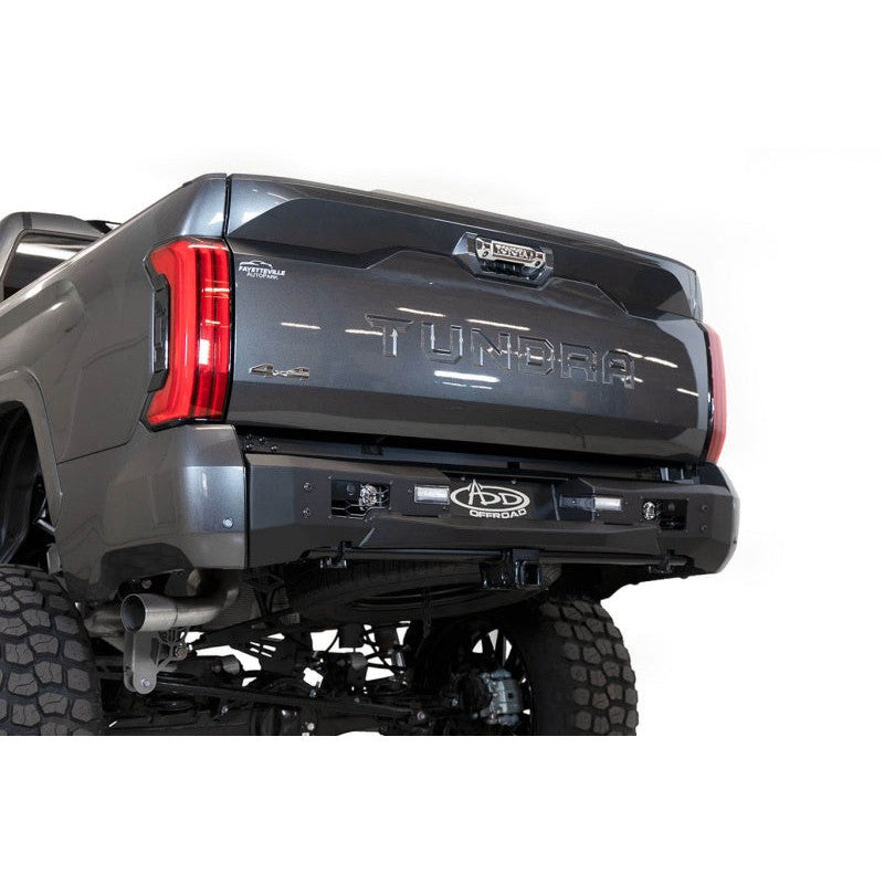 Addictive Desert Designs Stealth Fighter Rear Bumper in hammer black for 2022-2023 Toyota Tundra