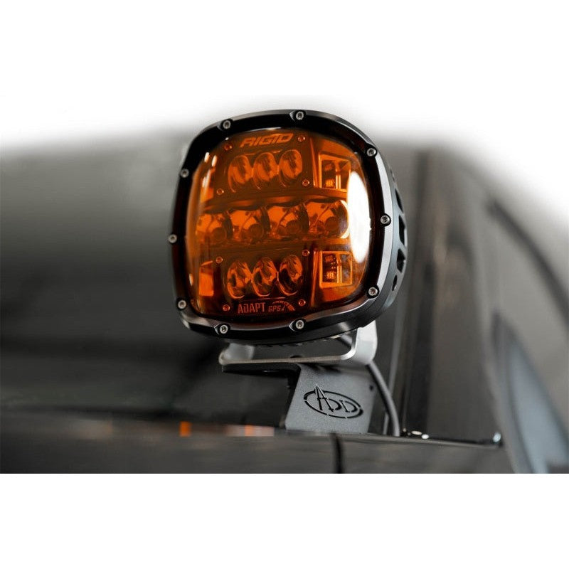 Addictive Desert Designs Hammer Black steel ditch light brackets for 2015-2020 Ford F-150 and Raptor.