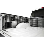 Addictive Desert Designs hammer black steel full driver side bed molle panel set for 2021-2025 Ford F-150 5.5' bed.