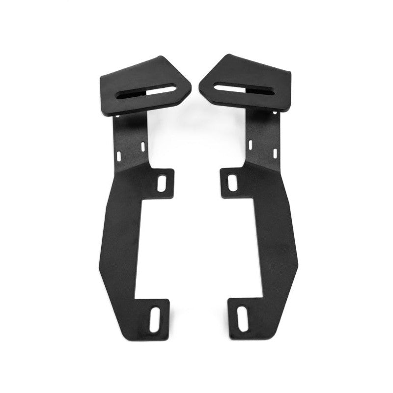 Hammer black 3/16-inch steel ditch light brackets for 2022-2026 Chevrolet Silverado and GMC Sierra 1500