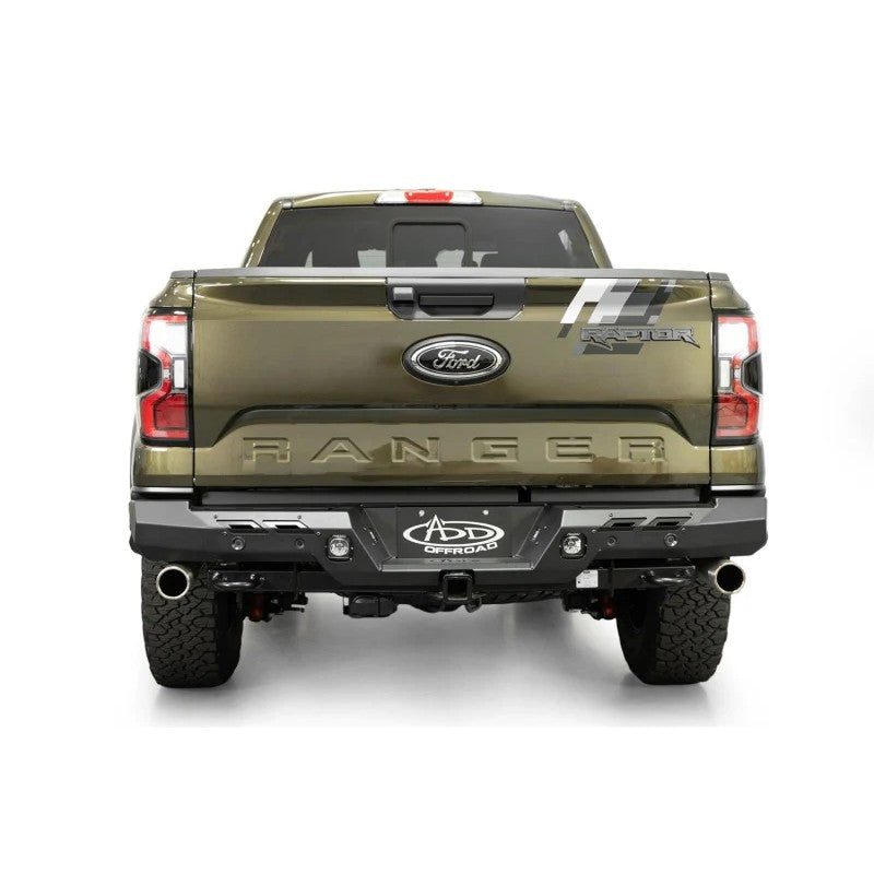 Addictive Desert Designs Phantom Series hammer black steel rear bumper for 2024-2025 Ford Ranger Raptor