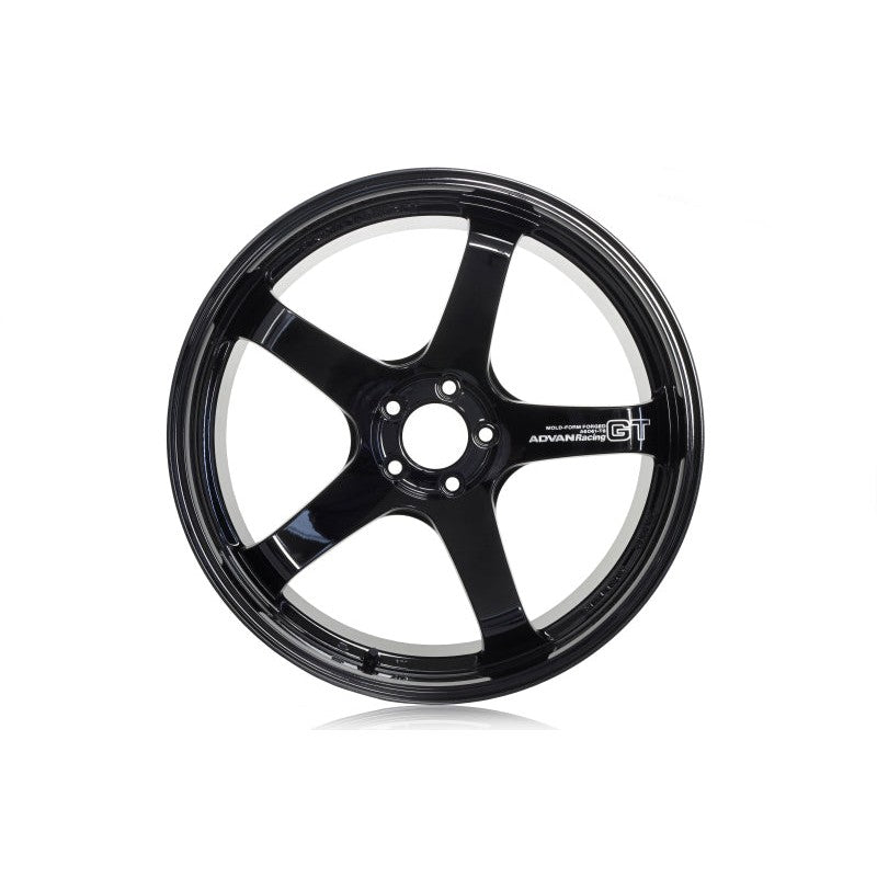 Advan GT Premium Version 5-spoke forged wheel in Racing Gloss Black finish with engraved logo