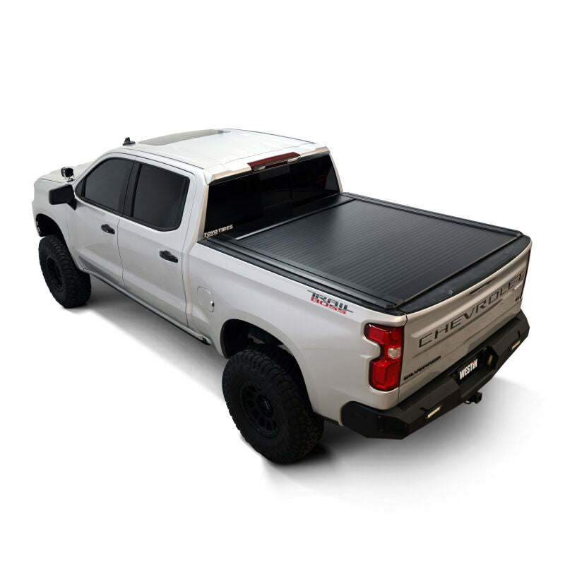 Westin Manual Retractable Tonneau Cover - Black for Select 2019-2026 Chevrolet/GMC Silverado/Sierra 1500 (5ft 8in Bed)