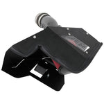 AEM 21-870C Cold Air Intake with gunmetal gray mandrel-bent aluminum tube and tapered Dryflow synthetic air filter.