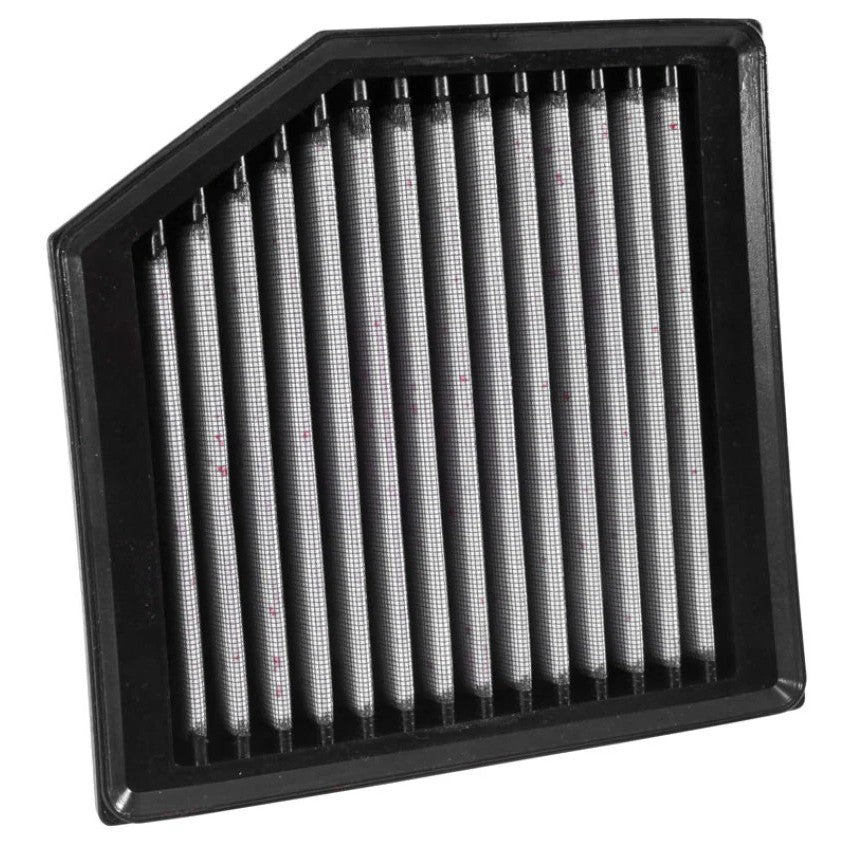 AEM DryFlow grey synthetic oil-free performance panel air filter.