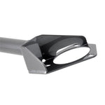 AEM charcoal gray powder coated 1.5-inch steel performance strut tower bar for 2008-2015 Mitsubishi Lancer.