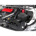AEM 21-678C Cold Air Intake kit with gunmetal gray aluminum tubing, red cone Dryflow filter, and heat shield air box.