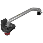 AEM 21-772C cold air intake for Subaru H4-2.0L featuring gunmetal gray aluminum tubing and red Dryflow air filter.
