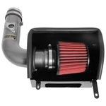 AEM gunmetal gray mandrel-bent aluminum cold air intake system with oil-free synthetic Dryflow air filter