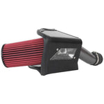 AEM 21-863C cold air intake system with mandrel-bent aluminum tube and red DRYFLOW filter for Subaru WRX STI.