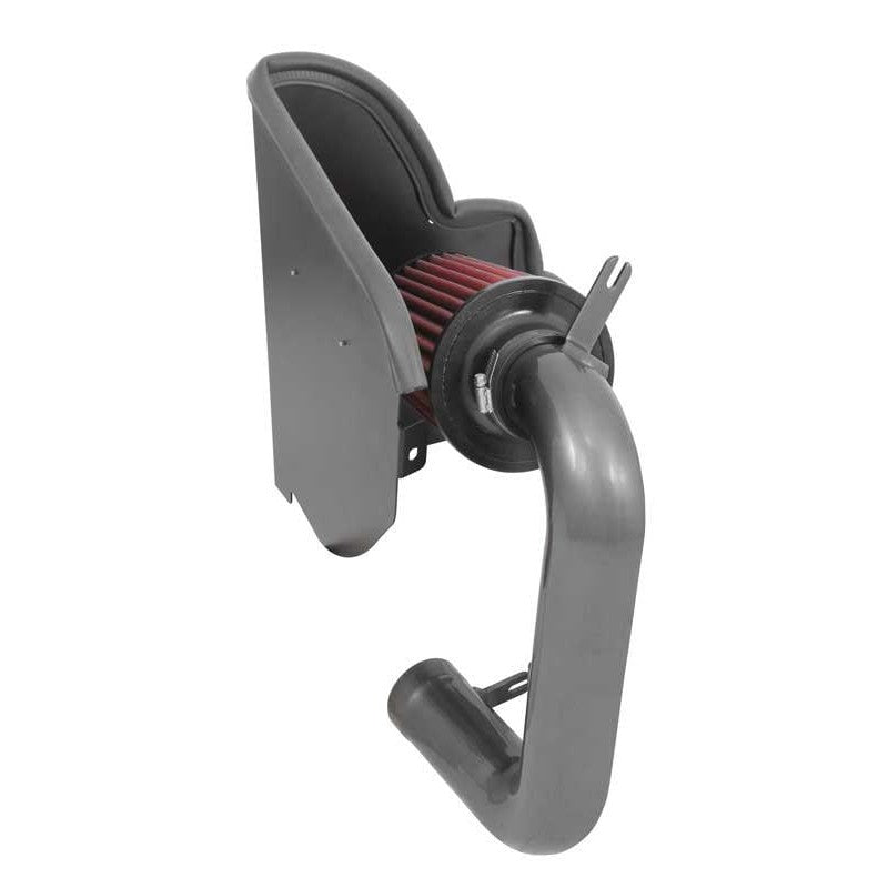 AEM 21-732C performance cold air intake with gunmetal gray aluminum tube and red conical Dryflow air filter