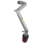 AEM 21-817C cold air intake system with mandrel-bent aluminum tube and red DryFlow air filter