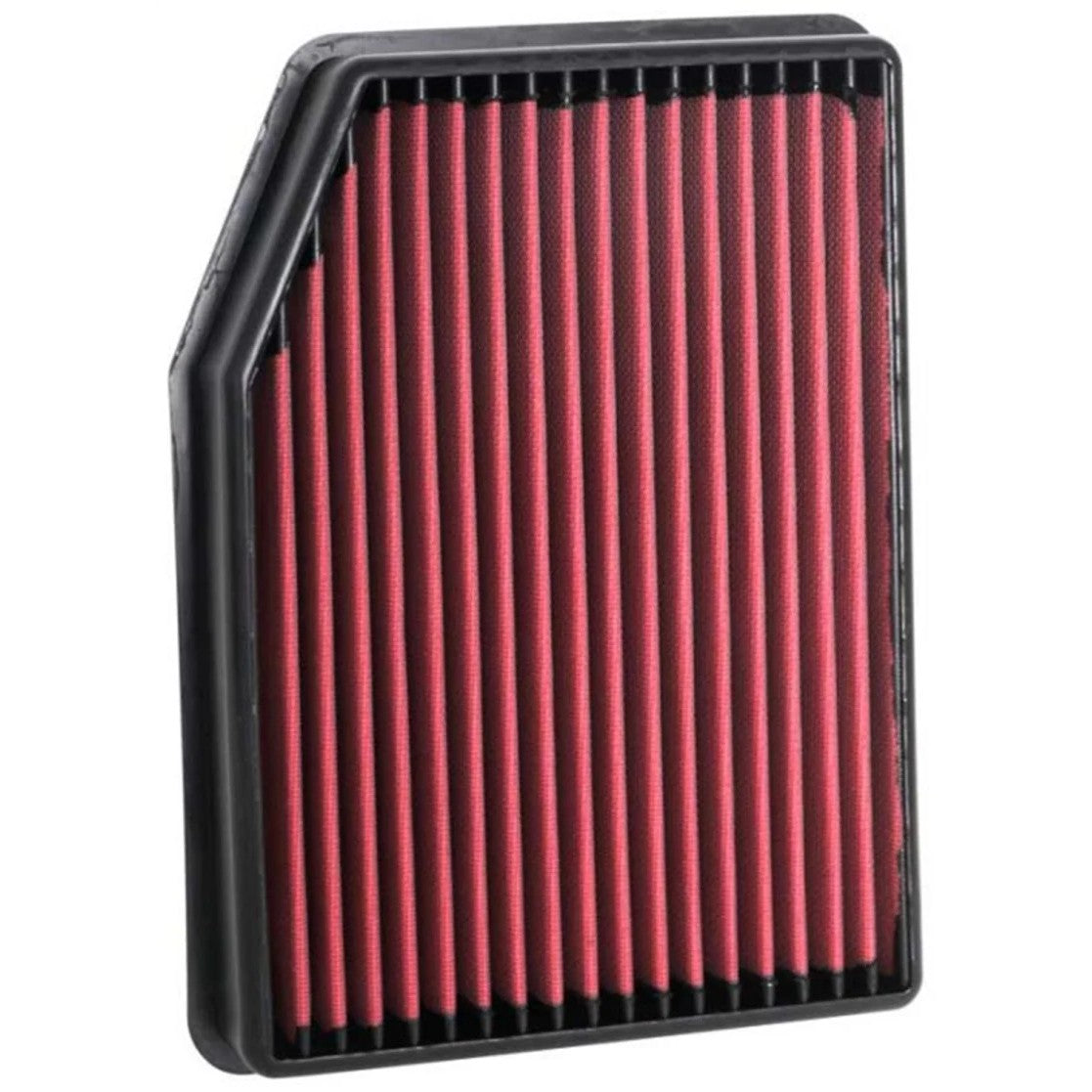 AEM DryFlow oil-free synthetic air filter with gray filtration media and black frame for 2019-2026 GM vehicles.