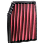 AEM DryFlow oil-free synthetic air filter with gray filtration media and black frame for 2019-2026 GM vehicles.
