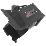 AEM Cold Air Intake System with red Dryflow air filter, black heat shield, and intake tubing for Hyundai Elantra 2.0L.