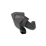 AEM cold air intake system featuring a black roto-molded air box and red synthetic Dryflow air filter.