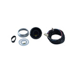 AEM 30-4400 digital voltmeter gauge with 52mm black bezel and green LED voltage display.