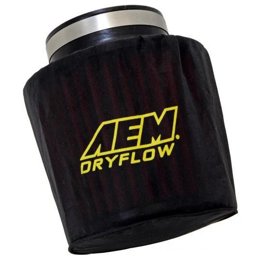 AEM black hydrophobic micro-screen pre-filter wrap for air filters, 7.5 inch length.