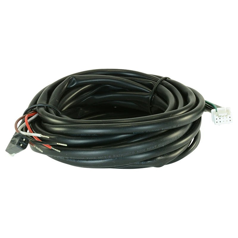 AEM 30-3443 replacement wiring harness for X-Series temperature gauges with color-coded wires and quick-connect plugs.
