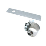 Stainless steel no-weld O2 sensor mount with bung and band clamps for 1.75 to 2.0 inch exhaust piping