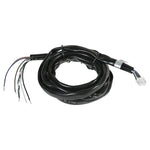 AEM 30-3459 X-Series wideband gauge power harness with multi-pin connector and color-coded wiring leads.