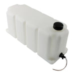 AEM V2 5-gallon water-methanol injection tank kit featuring conductive fluid level sensor and 90-degree fitting.