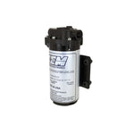 AEM high-pressure water-methanol injection recirculation pump with 200 PSI rating and 3/8-inch NPT fittings.