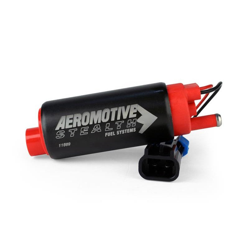 Aeromotive 340 Series Stealth in-tank fuel pump with center inlet and universal installation kit.