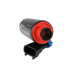 Aeromotive 340 Stealth E85 in-tank fuel pump with 39mm body, center inlet, wiring harness, and filter sock installation kit.
