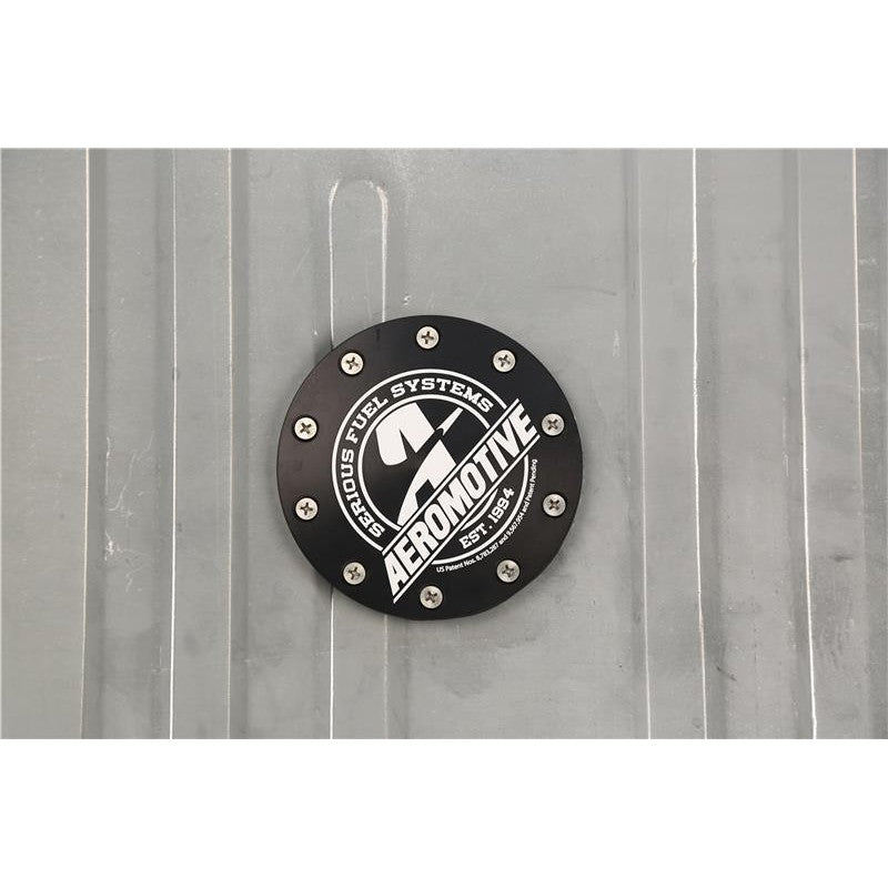 Aeromotive 340 Stealth Gen 2 stamped steel fuel tank with integrated pump for 1969-1970 Ford Mustang