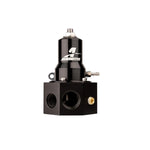 Aeromotive 13145 adjustable fuel pressure regulator featuring multiple -8 and -10 AN ORB inlet and return ports.
