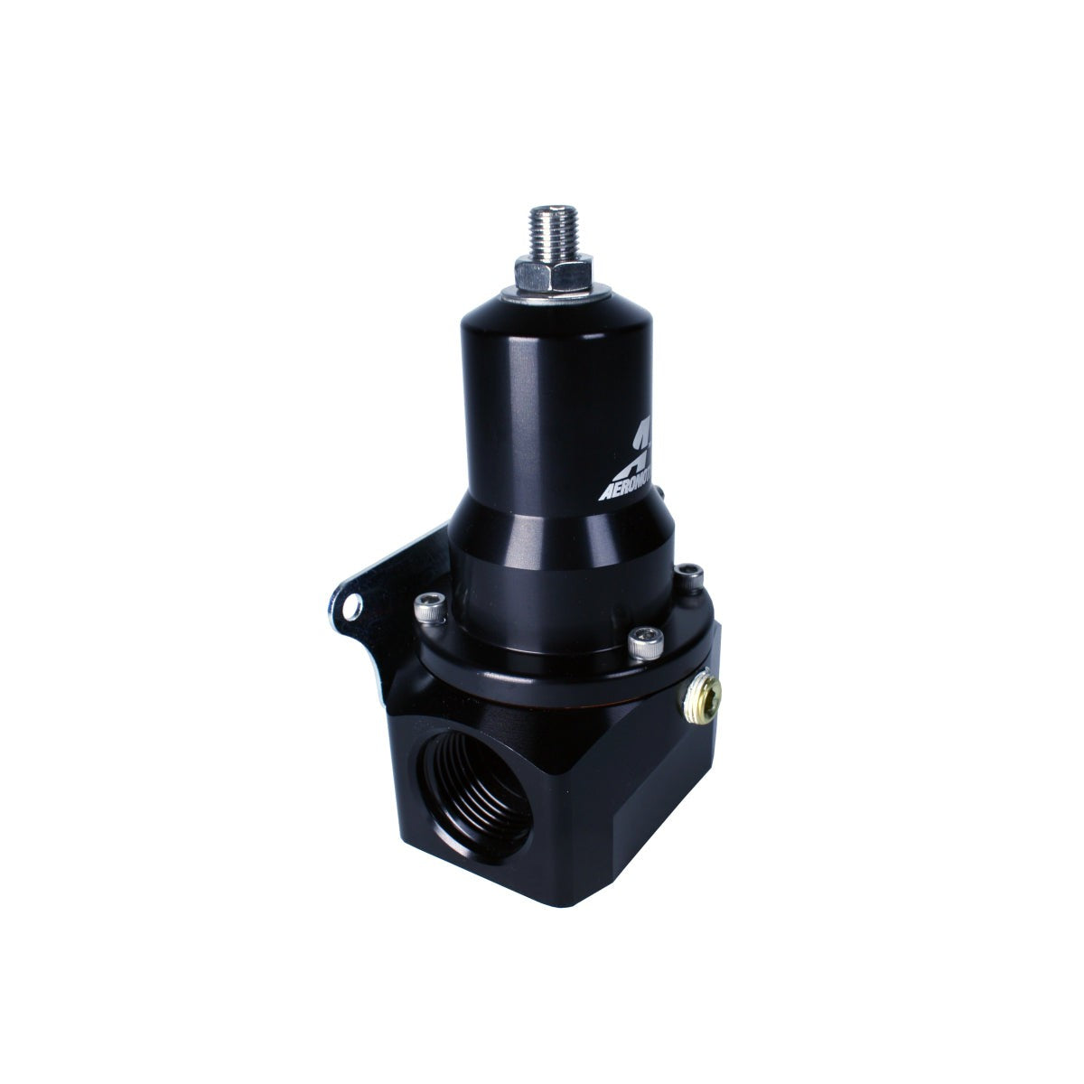 Aeromotive 13137 Extreme-Flow fuel pressure regulator with ORB-12 ports and 0.500 inch high-flow valve.