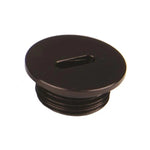 Black anodized aluminum Aeromotive AN-08 O-ring boss (ORB-08) Slim Line port plug