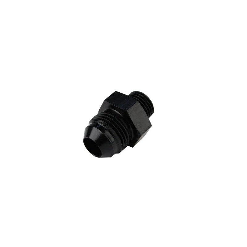 Aeromotive 15649 fuel system adapter fitting transitioning from AN-6 cutoff to AN-8 flare union.